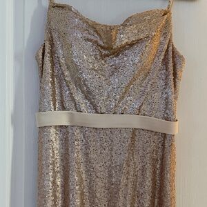 Mary's Bridal Gold Sequin Dress